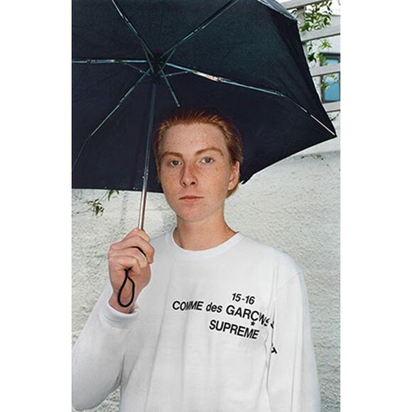 Comme des Garçons x Supreme FW15 Logo Long-Sleeve T-Shirt - Picture 2 of 6